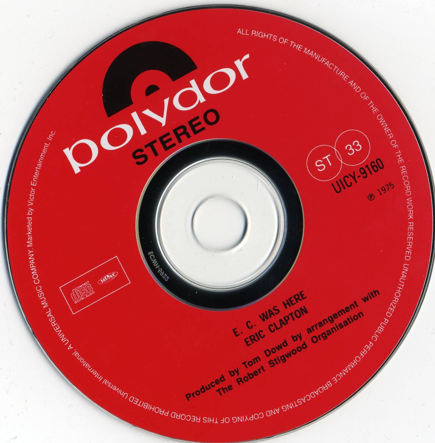 Eric Clapton E.C. Was Here : CD JPN